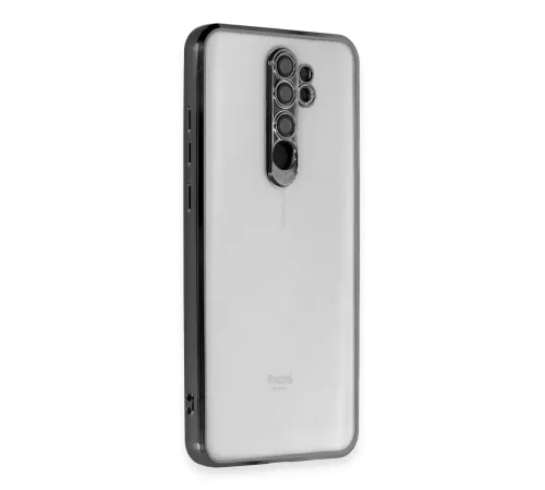 Redmi Note 8 Pro Kılıf Lensli Silikon - Siyah