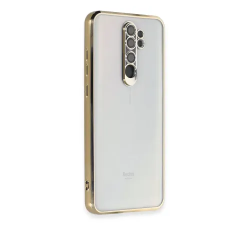 Redmi Note 8 Pro Kılıf Lensli Silikon - Gold