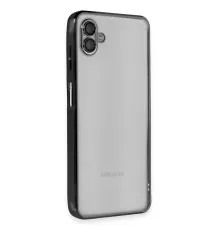 Samsung Galaxy A04 Kılıf Lensli Silikon - Siyah