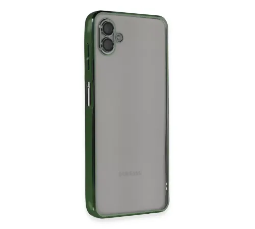 Samsung Galaxy A04 Kılıf Lensli Silikon - Yeşil