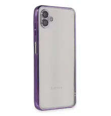 Samsung Galaxy A04 Kılıf Lensli Silikon - Mor