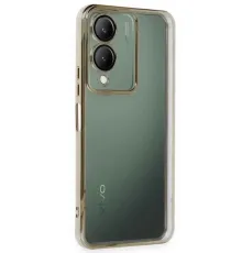 Vivo Y17S Kılıf Lensli Silikon - Gold