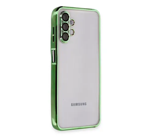 Samsung Galaxy A04S Kılıf Lensli Silikon - Yeşil