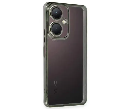 Vivo Y27 Kılıf Lensli Silikon - Yeşil