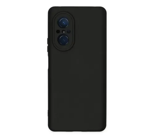 Huawei Nova 9 SE Kılıf Nano içi Kadife Silikon - Siyah