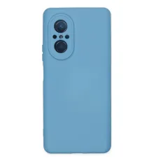 Huawei Nova 9 SE Kılıf Nano içi Kadife Silikon - Mavi