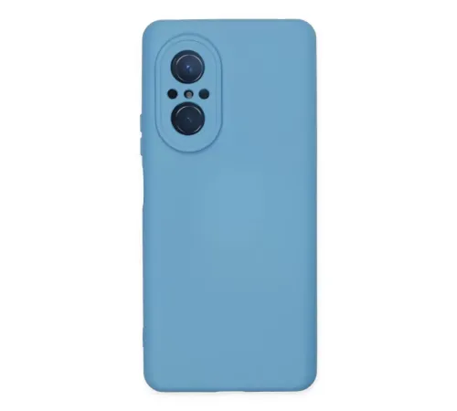 Huawei Nova 9 SE Kılıf Nano içi Kadife Silikon - Mavi