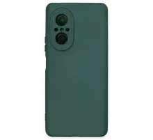 Huawei Nova 9 SE Kılıf Nano içi Kadife Silikon - Koyu Yeşil