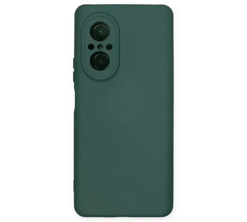 Huawei Nova 9 SE Kılıf Nano içi Kadife Silikon - Koyu Yeşil