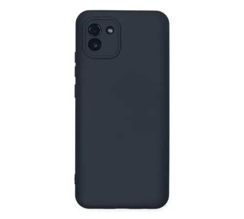 Samsung Galaxy A03 Kılıf Nano içi Kadife Silikon - Lacivert