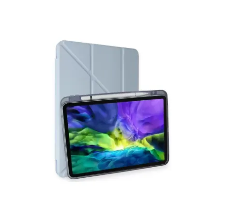 Apple iPad Air 4 10.9 Kılıf Kalemlikli Mars Tablet Kılıfı - Mavi