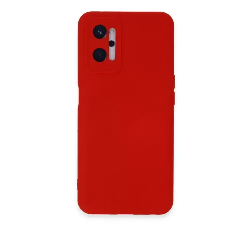Realme 9i 4G Kılıf Nano içi Kadife Silikon - Kırmızı