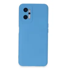 Realme 9i 4G Kılıf Nano içi Kadife Silikon - Mavi