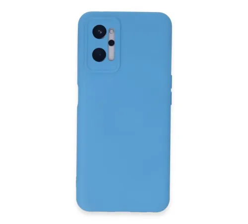 Realme 9i 4G Kılıf Nano içi Kadife Silikon - Mavi