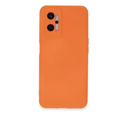Realme 9i 4G Kılıf Nano içi Kadife Silikon - Turuncu