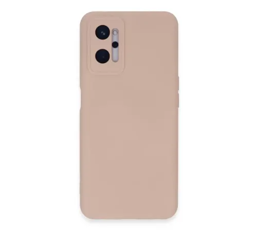 Realme 9i 4G Kılıf Nano içi Kadife Silikon - Pudra