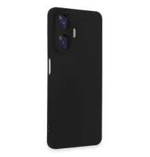 Realme C55 Kılıf Nano içi Kadife Silikon - Siyah
