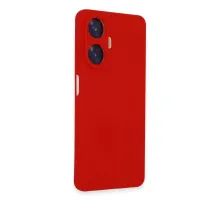 Realme C55 Kılıf Nano içi Kadife Silikon - Kırmızı