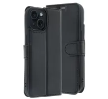 Apple iPhone 15 Trend S Plus Kapaklı Kılıf - Siyah