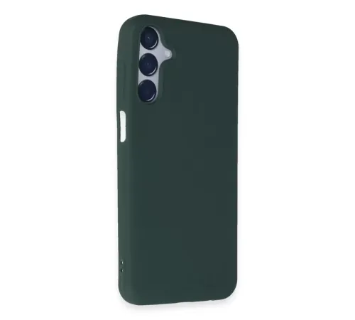 Samsung Galaxy M15 Kılıf First Silikon - Koyu Yeşil