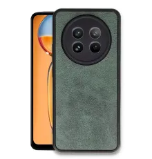 Realme 12 5G Kılıf Aras Deri Kapak - Koyu Yeşil