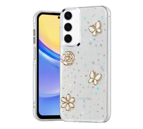 Samsung Galaxy A35 5G Fiyonk Desenli Kapak - Desen 10
