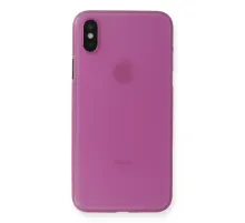 Apple iPhone X Kılıf PP Ultra İnce Kapak - Pembe