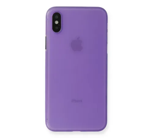 Apple iPhone XS Max Kılıf PP Ultra İnce Kapak - Mor
