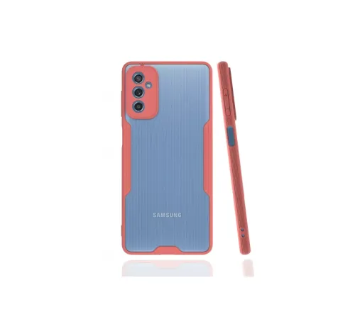 Samsung Galaxy M52 5G Kılıf Platin Silikon - Pembe