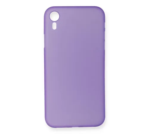Apple iPhone XR Kılıf PP Ultra İnce Kapak - Mor