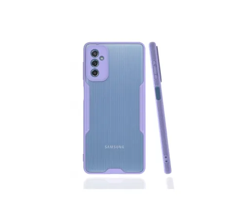 Samsung Galaxy M52 5G Kılıf Platin Silikon - Lila