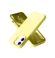 Apple iPhone 12 Kılıf Nano içi Kadife Silikon- Sarı