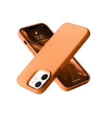 Apple iPhone 12 Kılıf Nano içi Kadife Silikon - Turuncu