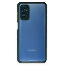 Samsung Galaxy M52 5G Kılıf Miami Şeffaf Silikon - Koyu Yeşil