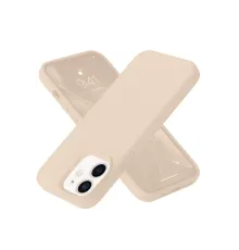 Apple iPhone 12 Kılıf Nano içi Kadife Silikon - Pudra