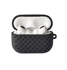 Apple Airpods Pro 2 (2.nesil) Spor Delikli Kılıf - Siyah-Siyah