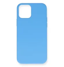 Apple iPhone 12 Pro Max Kılıf Nano içi Kadife Silikon- Mavi