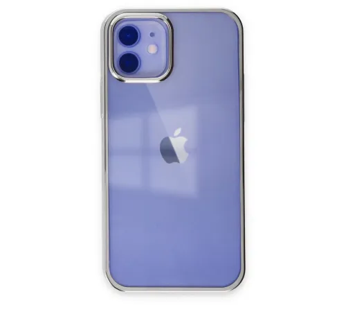 Apple iPhone 12 Kılıf Element Silikon - Gümüş