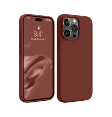 Apple iPhone 15 Pro Max Kılıf First Silikon - Bordo