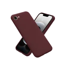 Apple iPhone 16E Kılıf First Silikon - Bordo