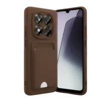 Redmi Note 15 4G Kelvin Kartvizitli Silikon - Kahverengi