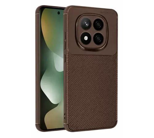 Redmi Note 15 Pro 5G Auto Focus Karbon Kapak - Kahverengi