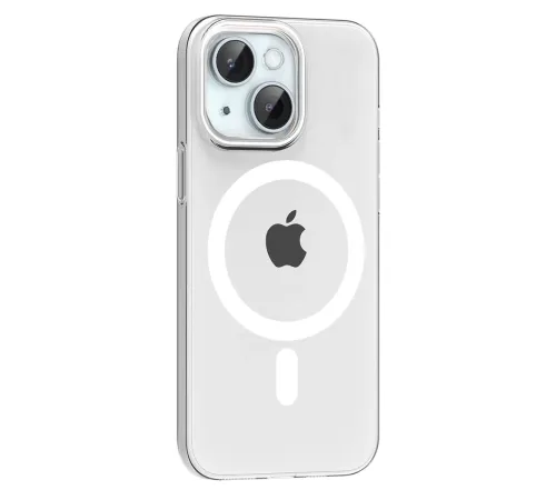 Apple iPhone 15 PC Blank Magsafe Kapak - Şeffaf