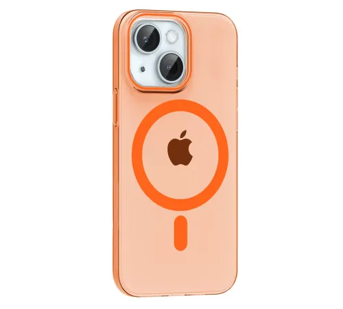 Apple iPhone 15 PC Blank Magsafe Kapak - Turuncu