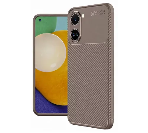 Poco X7 Pro Kılıf Auto Focus Karbon Kapak - Gri