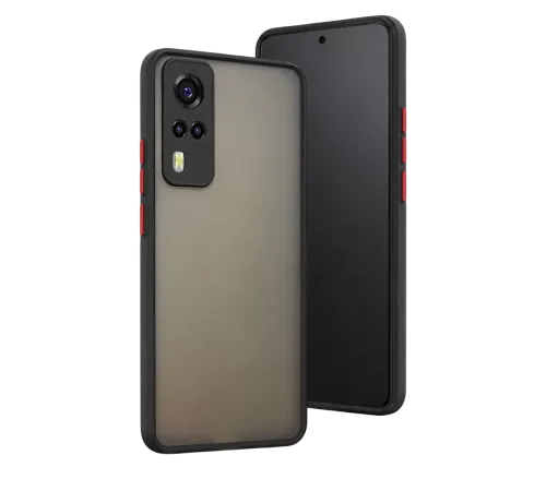 Vivo Y53S Kılıf Montreal Silikon Kapak - Siyah