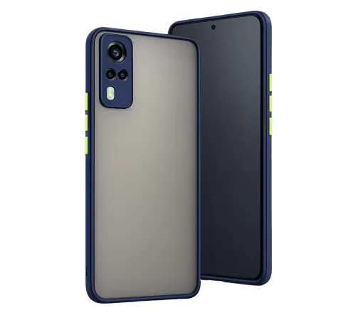 Vivo Y53S Kılıf Montreal Silikon Kapak - Lacivert