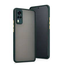 Vivo Y53S Kılıf Montreal Silikon Kapak - Yeşil