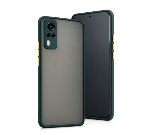 Vivo Y53S Kılıf Montreal Silikon Kapak - Yeşil