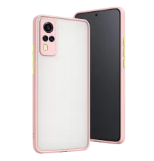 Vivo Y53S Kılıf Montreal Silikon Kapak - Pembe